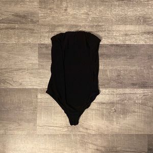 Black strapless bodysuit!